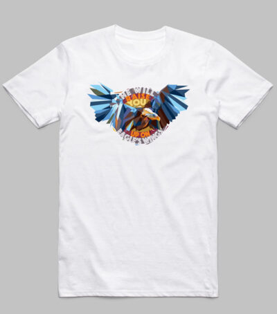 Alternative view of Eagle's Wings<br>Catholic Tee