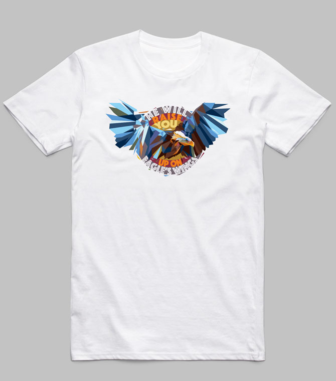 Eagle's Wings<br>Catholic Tee - Image 2