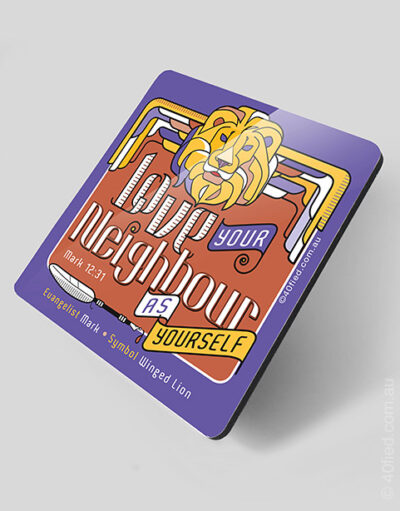 4 Evangelists<br>Coaster Set (4) - Image 3