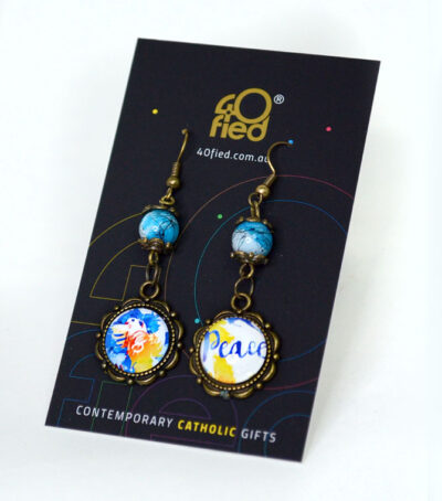 Peace Dove Dangle Earrings - Image 3
