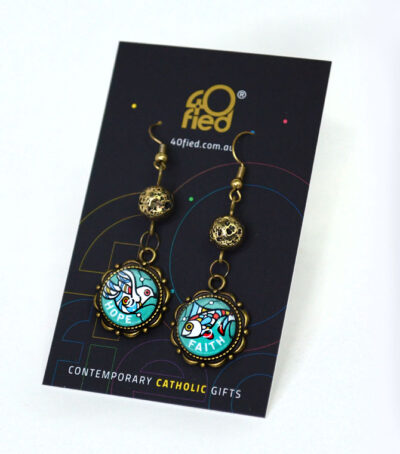 Faith Hope Dangle Earrings - Image 3