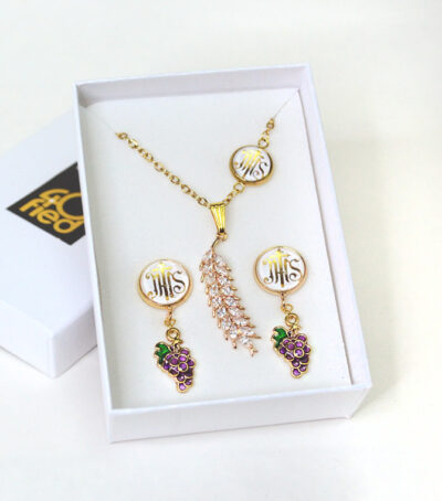 Communion Necklace & Earring set