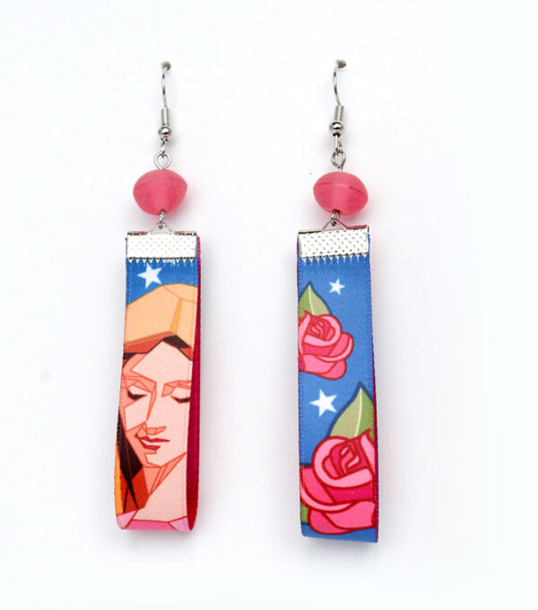 Our Lady of the Rose Earrings