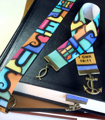 Seek Jesus Ribbon Bookmark with Charms