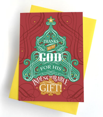 Christmas Gift Tree<br>Greeting Card