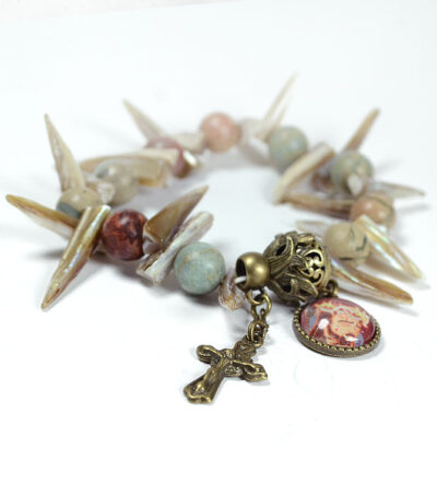 <span style="color: #b50500;">The Sorrowful</span><br>Crowning with Thorns<br>One Decade Rosary Bracelet