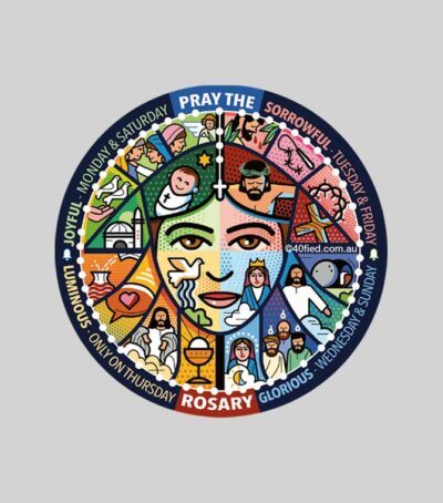 Rosary Reminder Vinyl Sticker