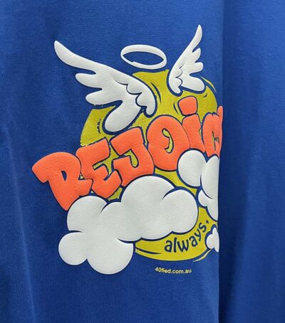 Rejoice Always<br>Catholic Tee - Image 3