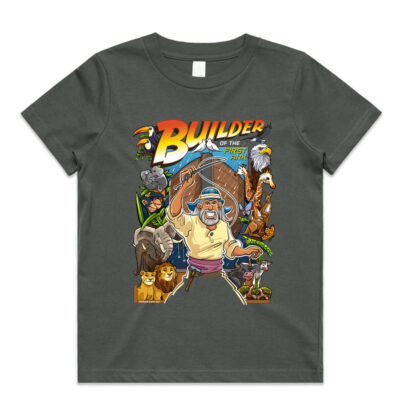Alternative view of Builder of the First Ark<br>Catholic Kids Tee
