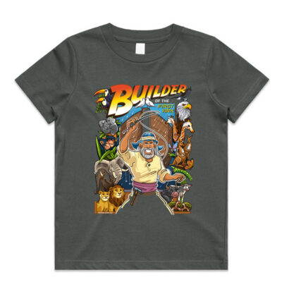 Alternative view of Builder of the First Ark<br>Catholic Kids Tee